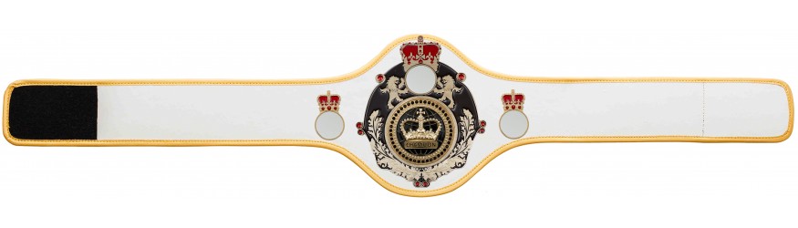 QUEENSBURY PRO LEATHER BLACK CHAMPION CROWN CHAMPIONSHIP BELT QUEEN/B/G/BLKGEM - AVAILABLE IN 10+ COLOURS